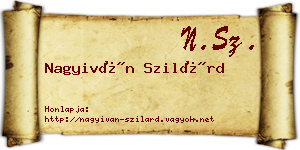 Nagyiván Szilárd névjegykártya